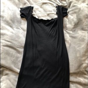 Black off the shoulder Bodycon Dress